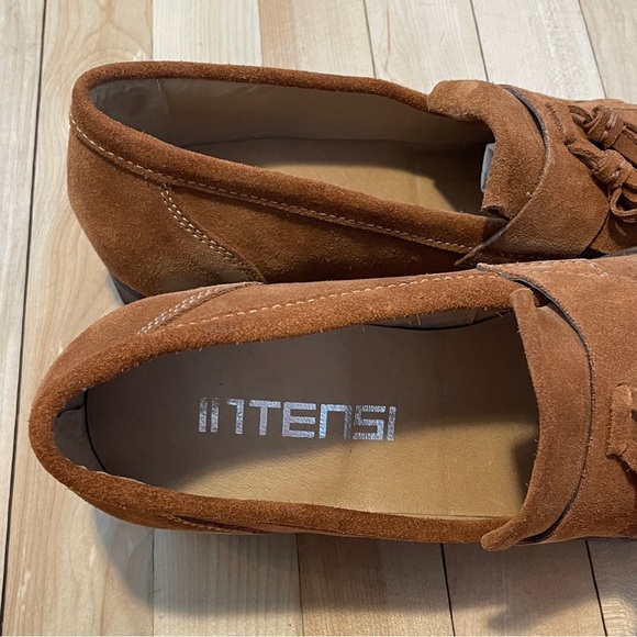 NWB Intensi Stylish Biscotti Suede Loafer Men’s Shoes - Made in Italy - Sz 42 - Picture 12 of 16